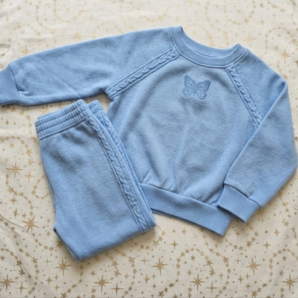 The Children's Place Light Blue Butterfly Pajama Set